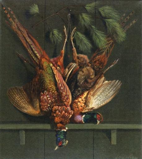 Hanging Pheasants by Alexander Pope