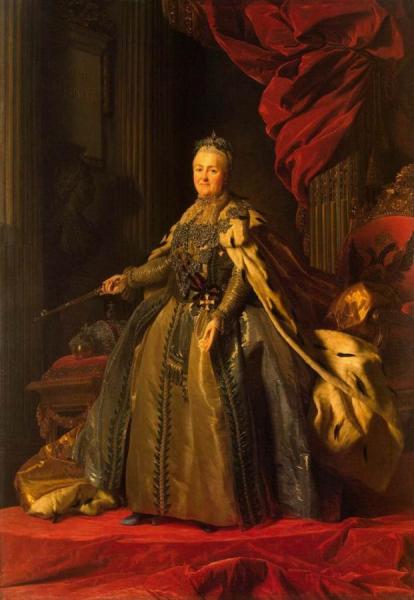 Alexander Roslin Portrait Of Catherine Ii