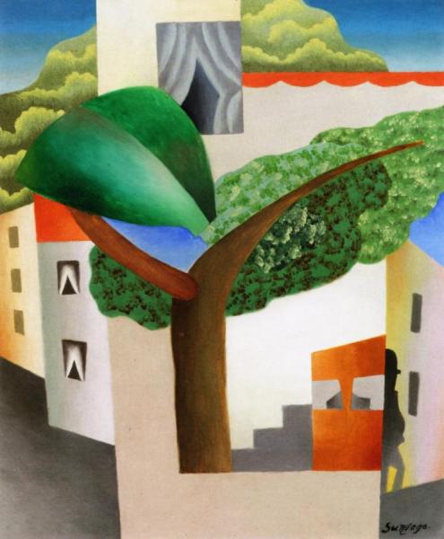 Landscape - Man In The City by Alexandr Archipenko