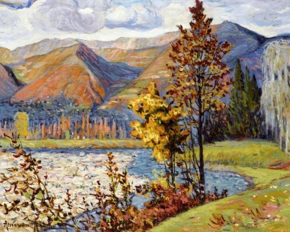 View Of Gave Du Lourdes by Alexandre Altmann