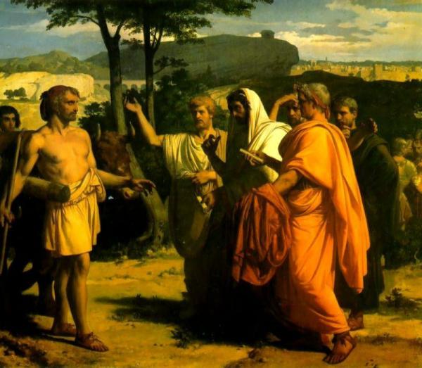 Cincinnatus Receiving Deputies Of The Senate by Alexandre Cabanel