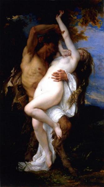 Nymph Abducted By A Faun by Alexandre Cabanel Oil Painting Reproductions