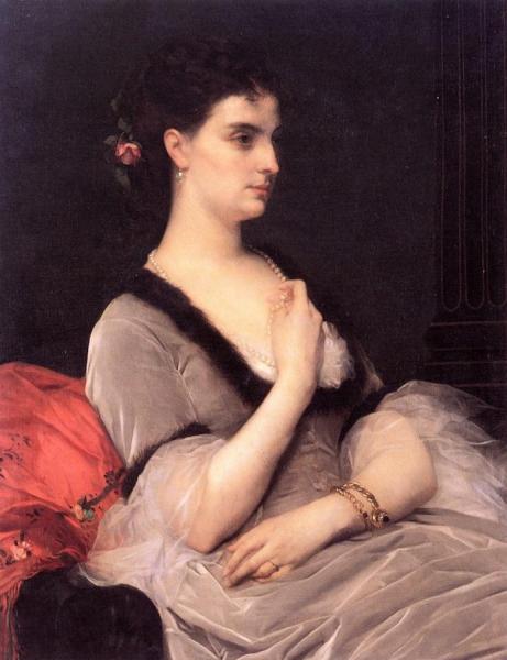 Portrait Of Countess E. A. Vorontsova-dashkova by Alexandre Cabanel