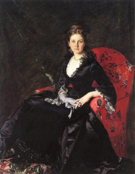 Alexandre Cabanel Portrait Of Mme N. M. Polovtsova