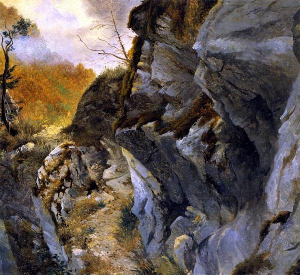 At Handeck by Alexandre Calame
