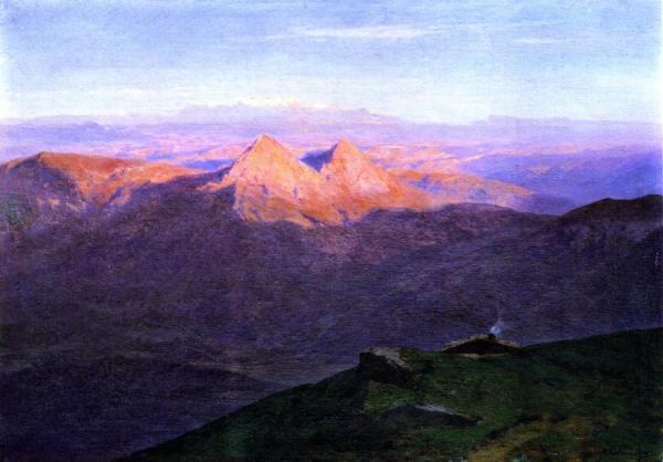 The Mythen by Alexandre Calame