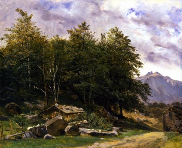 Valley Of Lauterbrunnen by Alexandre Calame