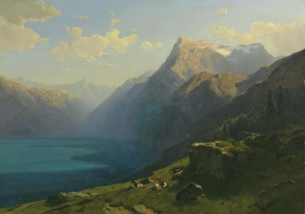 View Of Lake Lucern From Seelisberg by Alexandre Calame