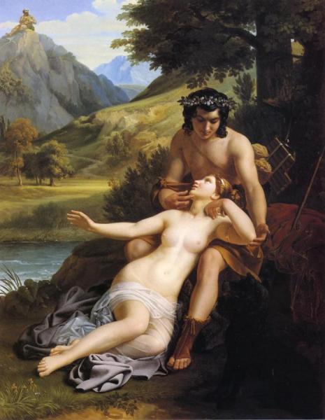 The Loves Of Acis And Galatea by Alexandre Charles Guillemot