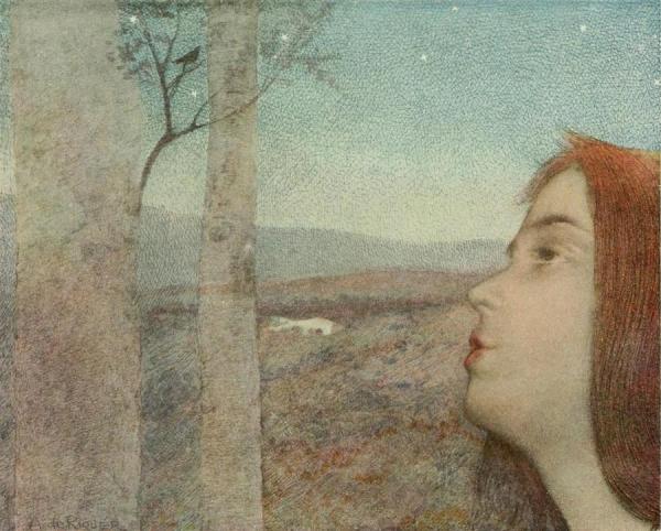 Alexandre De Riquer L'appel De L'oiseau