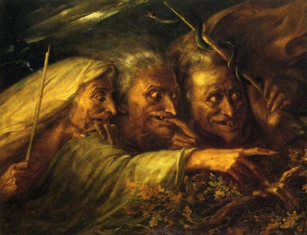 Alexandre-marie Colin The Three Witches From Macbeth