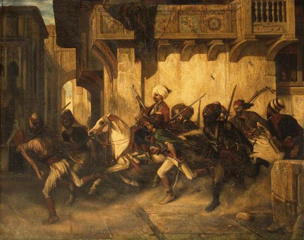 The Night Patrol At Smyrna by Alexandre