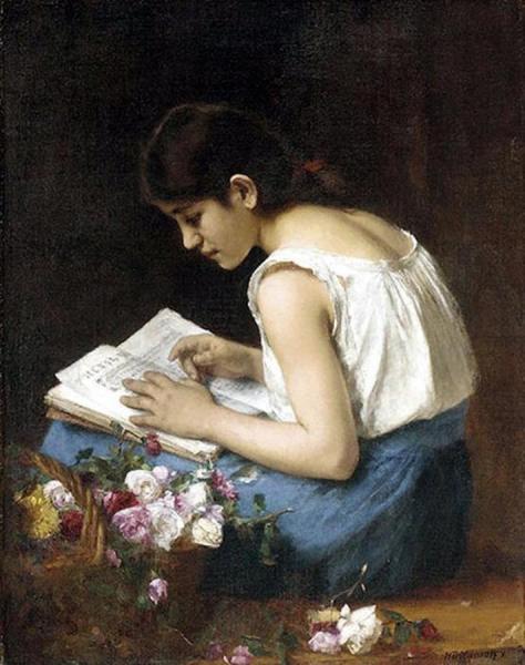 The Flower Girl by Alexei Harlamoff