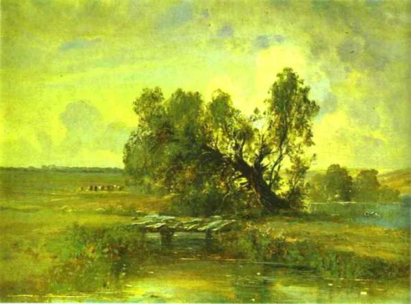 After A Thunderstorm by Alexei Kondratevich Savrasov