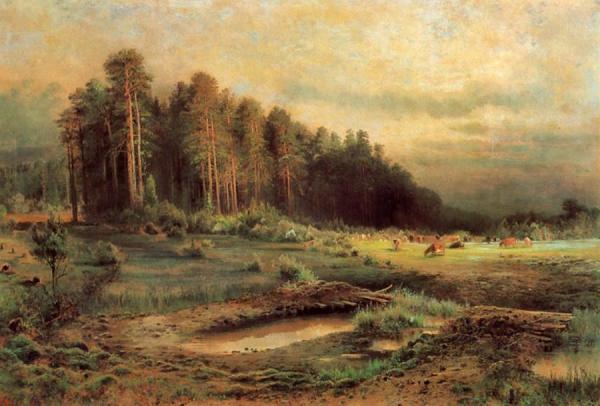 Losiny Ostrov In Sokolniky by Alexei Kondratevich Savrasov