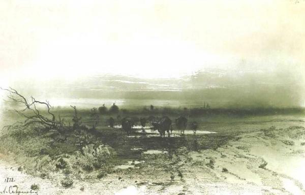 Marsh In The Evening by Alexei Kondratevich Savrasov