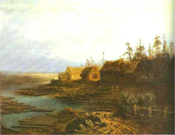 Rafts by Alexei Kondratevich Savrasov