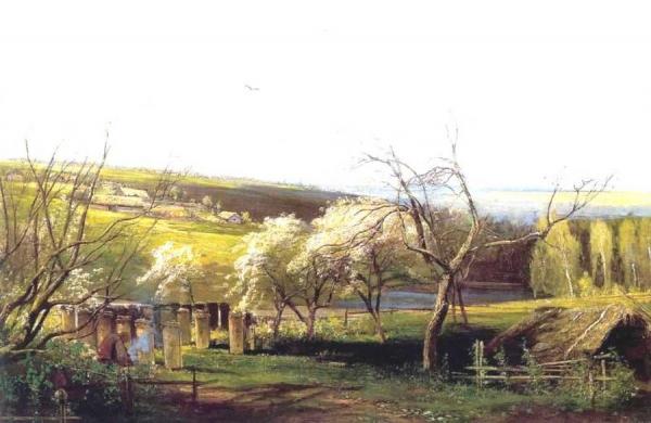 Rustic View by Alexei Kondratevich Savrasov