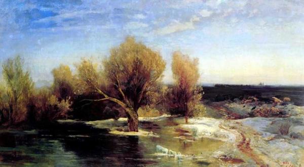 Spring by Alexei Kondratevich Savrasov