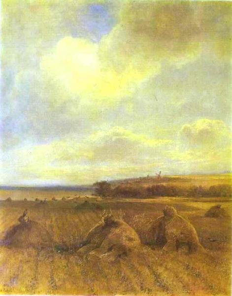 The End Of Summer On The Volga River by Alexei Kondratevich Savrasov