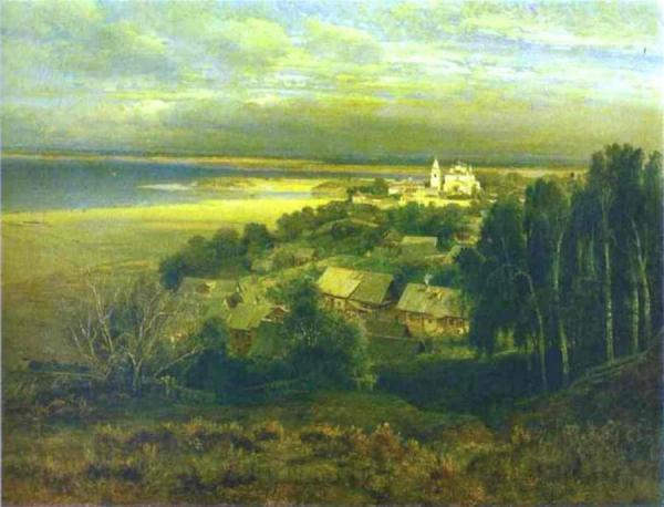 The Monastery Of The Caves Near Nizhny Novgorod by Alexei Kondratevich Savrasov