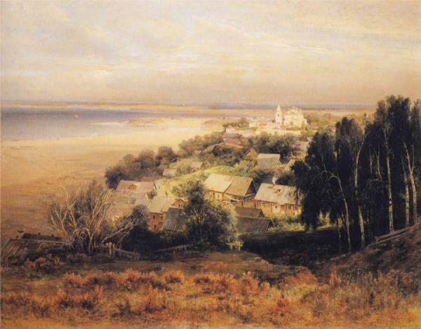 The Pechersk Monastery Near Nizhni Novgorod by Alexei Kondratevich Savrasov