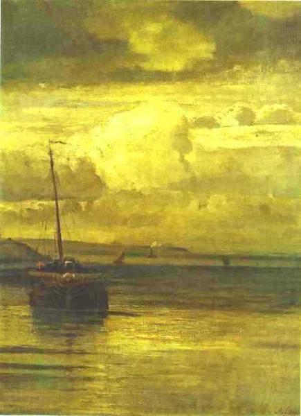 Volga Landscape by Alexei Kondratevich Savrasov