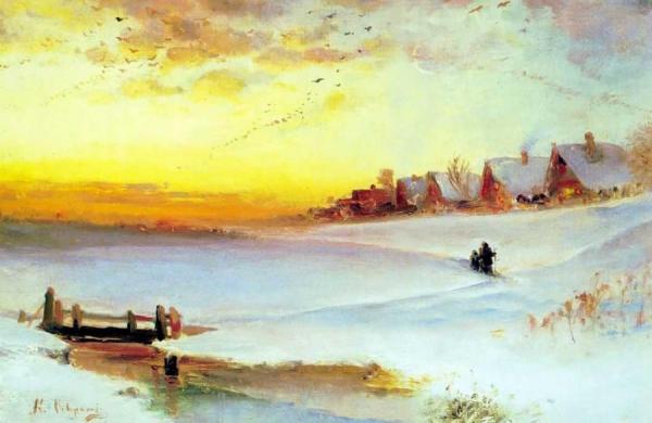 Winter Landscape by Alexei Kondratevich Savrasov