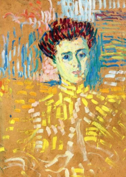 Bust Of A Young Woman by Alexej Von Jawlensky