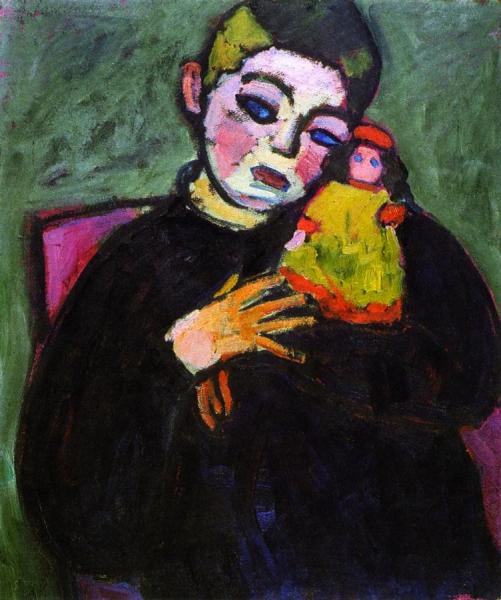 Child With Doll by Alexej Von Jawlensky