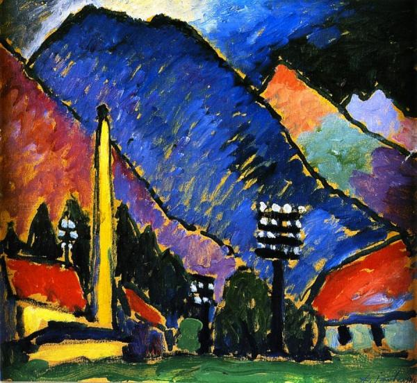 Factory In The Mountains by Alexej Von Jawlensky
