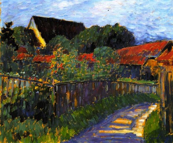 Farmhouse Garden by Alexej Von Jawlensky