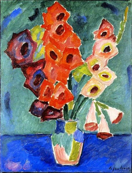 Gladioli by Alexej Von Jawlensky