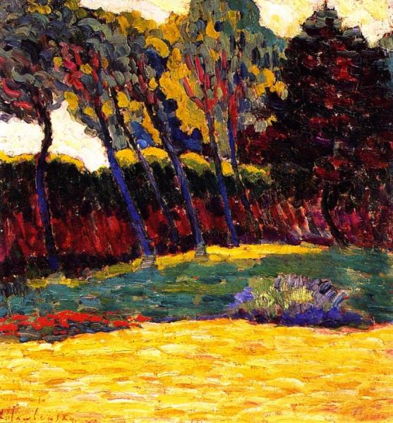 Green Trees by Alexej Von Jawlensky Oil Painting Reproductions