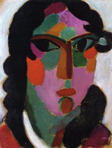 Head Of A Girl by Alexej Von Jawlensky