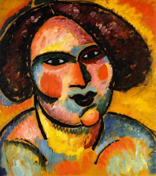 Head Of A Woman by Alexej Von Jawlensky