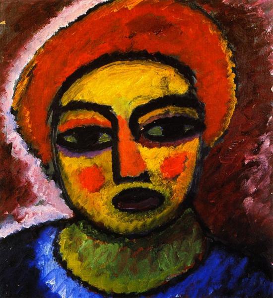 Head Of A Woman by Alexej Von Jawlensky