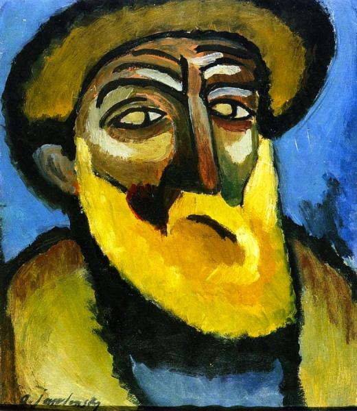 Head Of An Old Man With Beard by Alexej Von Jawlensky