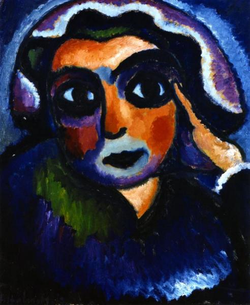 Head With Hand by Alexej Von Jawlensky