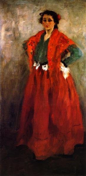 Helene In Spanish Costume by Alexej Von Jawlensky