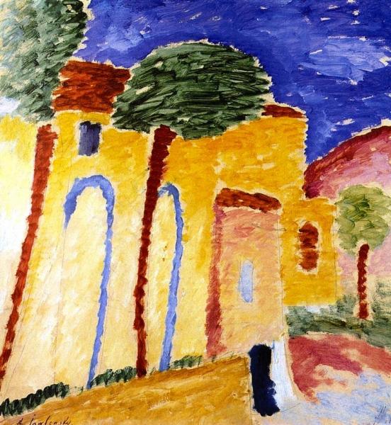 House In Bordighera by Alexej Von Jawlensky