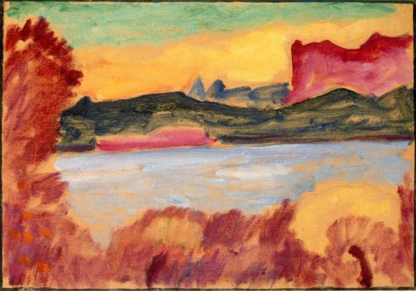 Landscape, Lake Geneva by Alexej Von Jawlensky