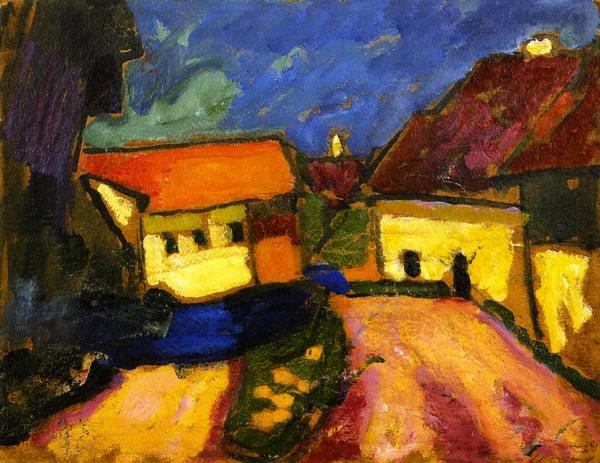 Landscape Sketch - Village Road by Alexej Von Jawlensky