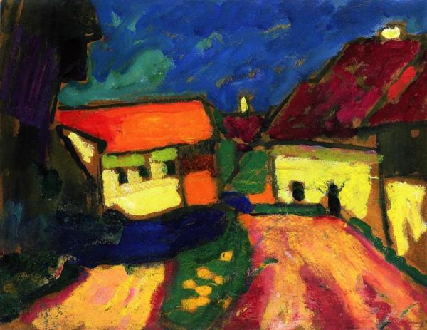 Landscape Study - Dorfstrasse by Alexej Von Jawlensky