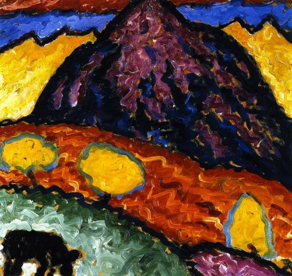 Landscape With Cow by Alexej Von Jawlensky