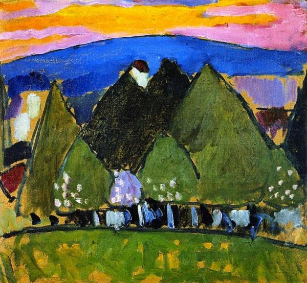 Landscape With Trees by Alexej Von Jawlensky