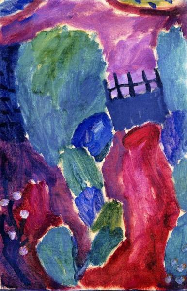Large Variation: Garden Path, From The 'red Path' Series by Alexej Von Jawlensky