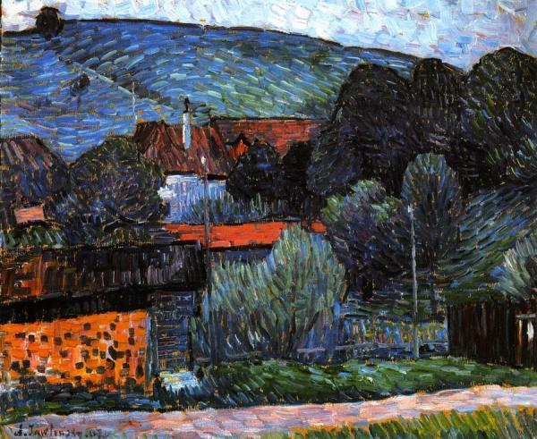 Melancholy In The Evening - Wasserburg On The Inn by Alexej Von Jawlensky