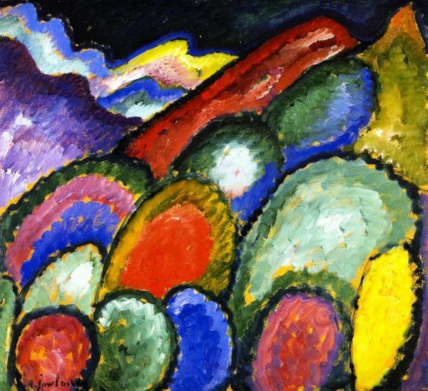 Mountains And Trees by Alexej Von Jawlensky