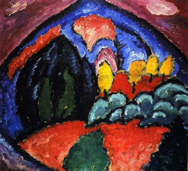 Mountains In Oberstdorf by Alexej Von Jawlensky